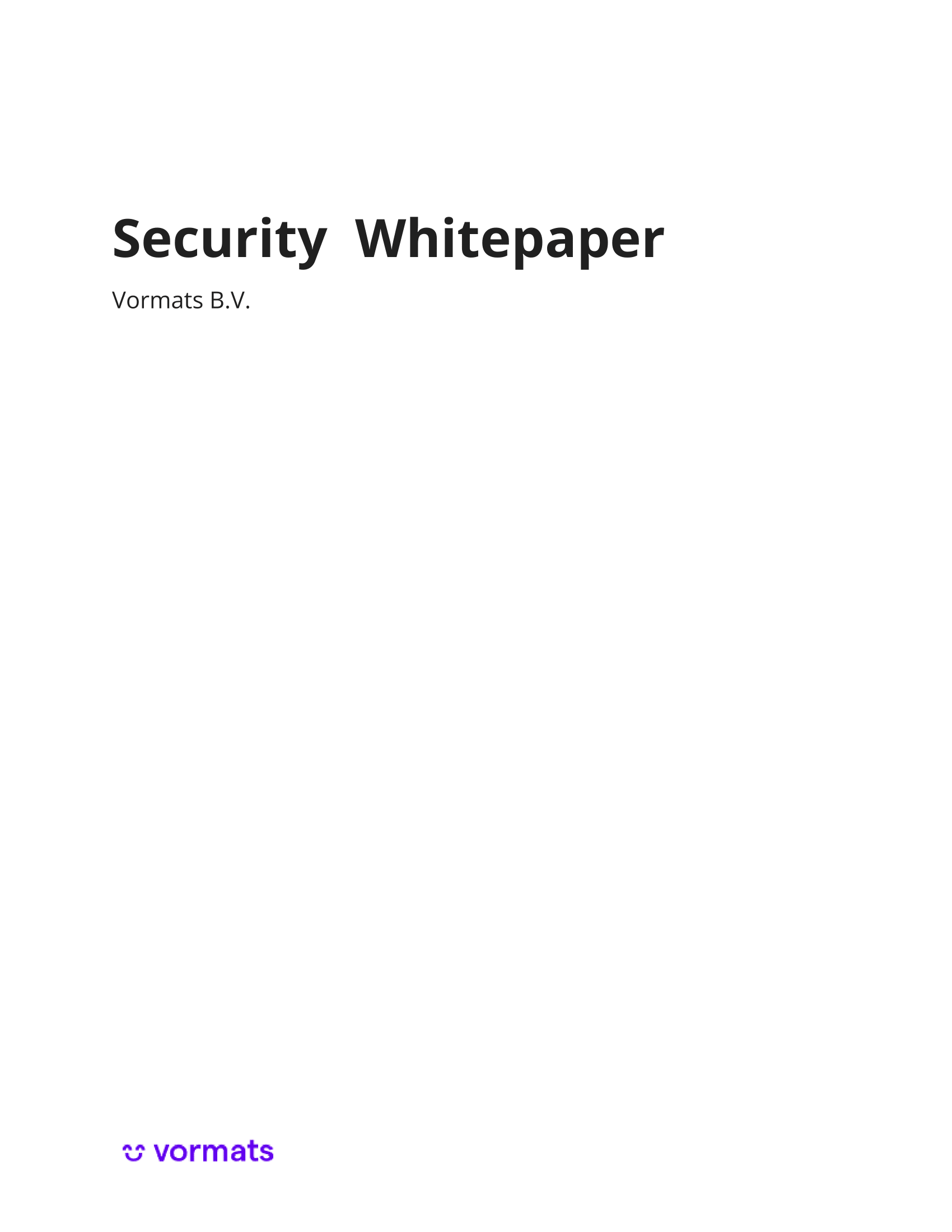 Security Whitepaper Vormats-01